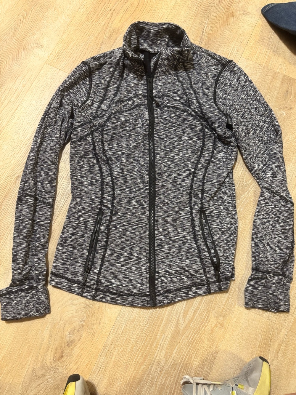 lululemon athletica Black & White Space-Dye define jacket zip up